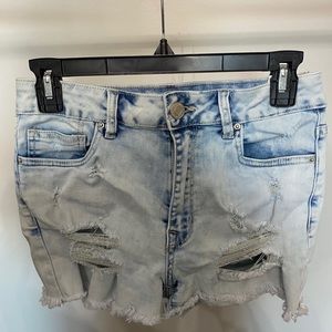 denim shorts